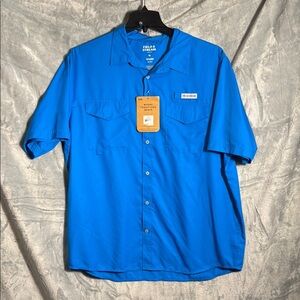 Field & Stream men’s shirt NWT XL smartwick Blue Button Down UPF protection